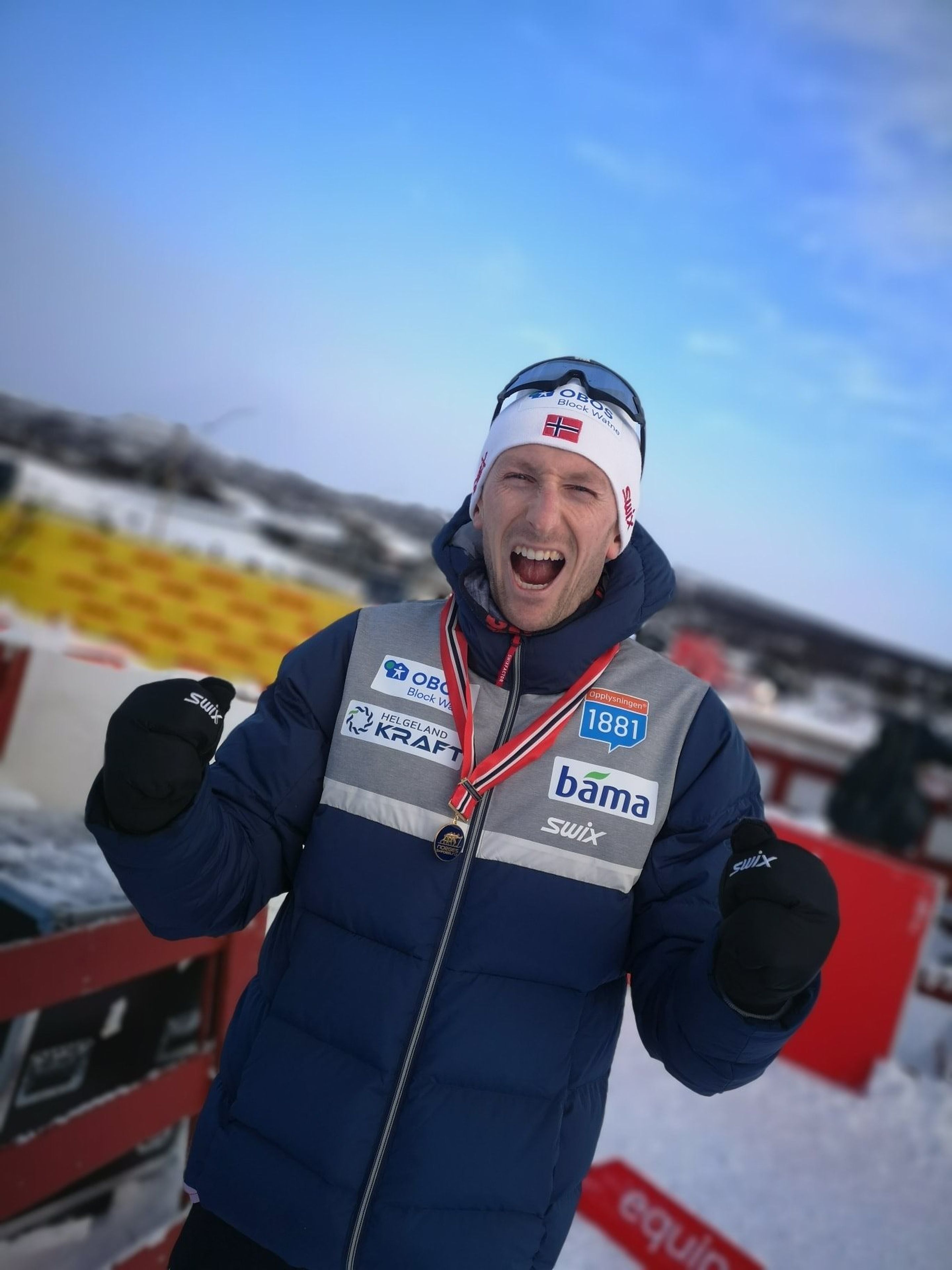 Espen Bjørnstad celebrates his national title
