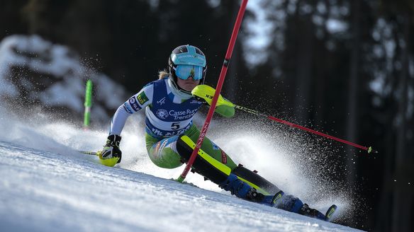 Meta Hrovat takes the slalom and Lars Rösti wins the gold medal in the downill