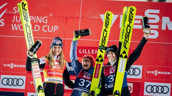 Katharina Althaus claims victory in Lillehammer