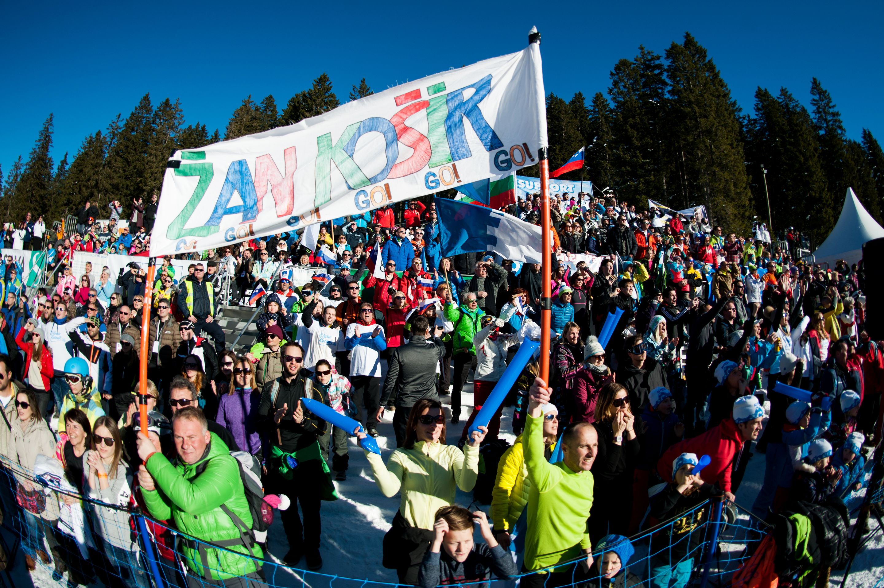FIS Snowboard World Cup - Rogla SLO - PGS - Fans © Miha Matavz/FIS