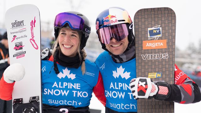 Ladina Jenny and Benjamin Karl win on Blue Mountain © Jay Perreault