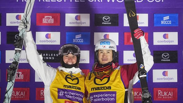 Horishima, Johnson win Moguls opener in tough Ruka conditions