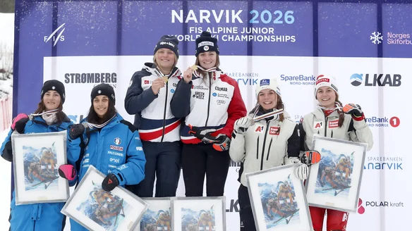 Charbonnier treasures double gold amid tough conditions at Junior Alpine Worlds