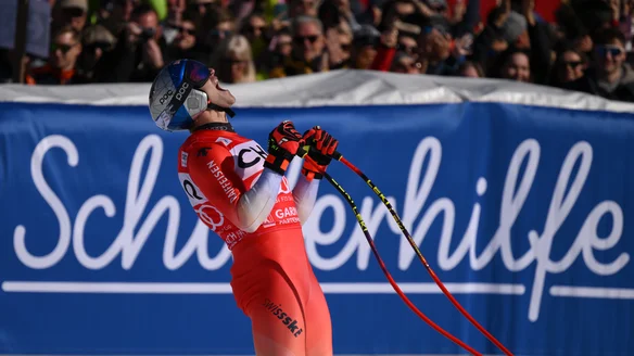 Odermatt takes Super G Crystal Globe after Courchevel race cancelled