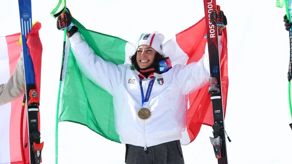 Brignone completes emotional comeback with Olympic Super G gold