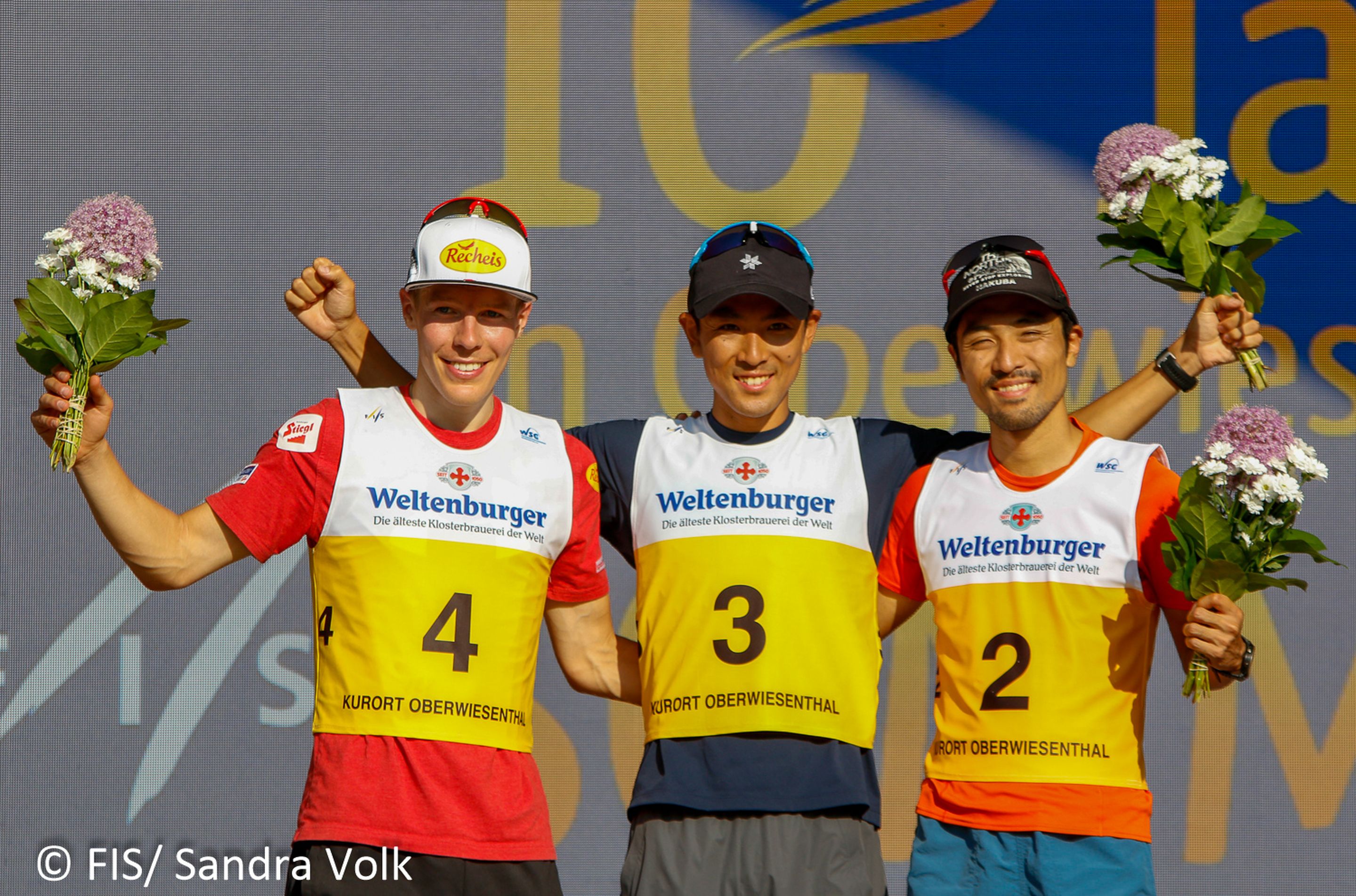 Franz-Josef Rehrl, Akito Watabe, Yoshito Watabe (l-r)