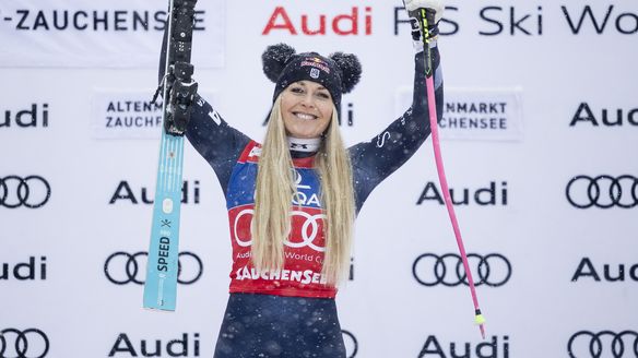 'I just swung really hard': Vonn sprints to Downhill victory
