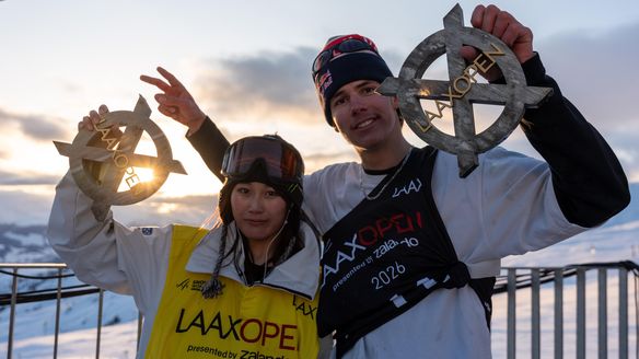 Allemand and Murase come out on top in Slopestyle to close 2026 Laax Open