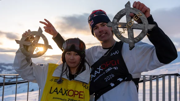 Allemand and Murase come out on top in Slopestyle to close 2026 Laax Open