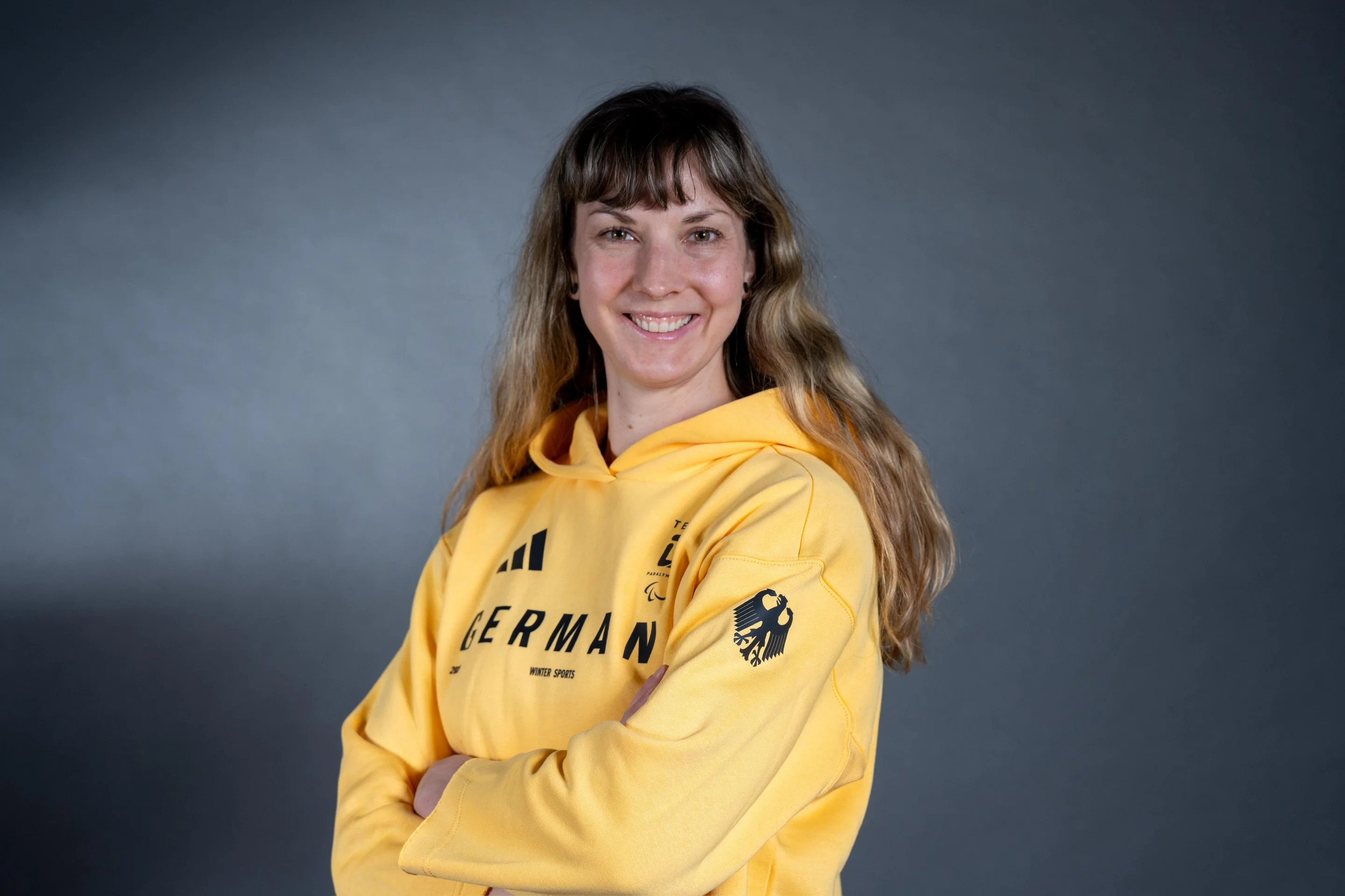 Kathrin ahead of the Winter Paralympic Games Photo credit: DBS | Picture Alliance via Kathrin Marchand
