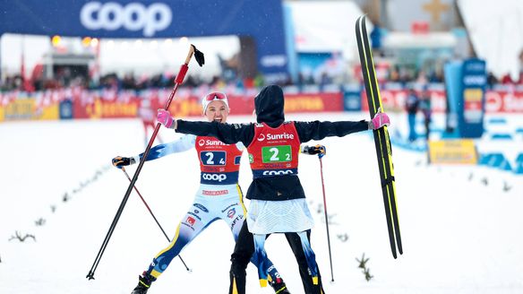 Svahn-inspired Swedes secure mixed relay 1-2 in Goms