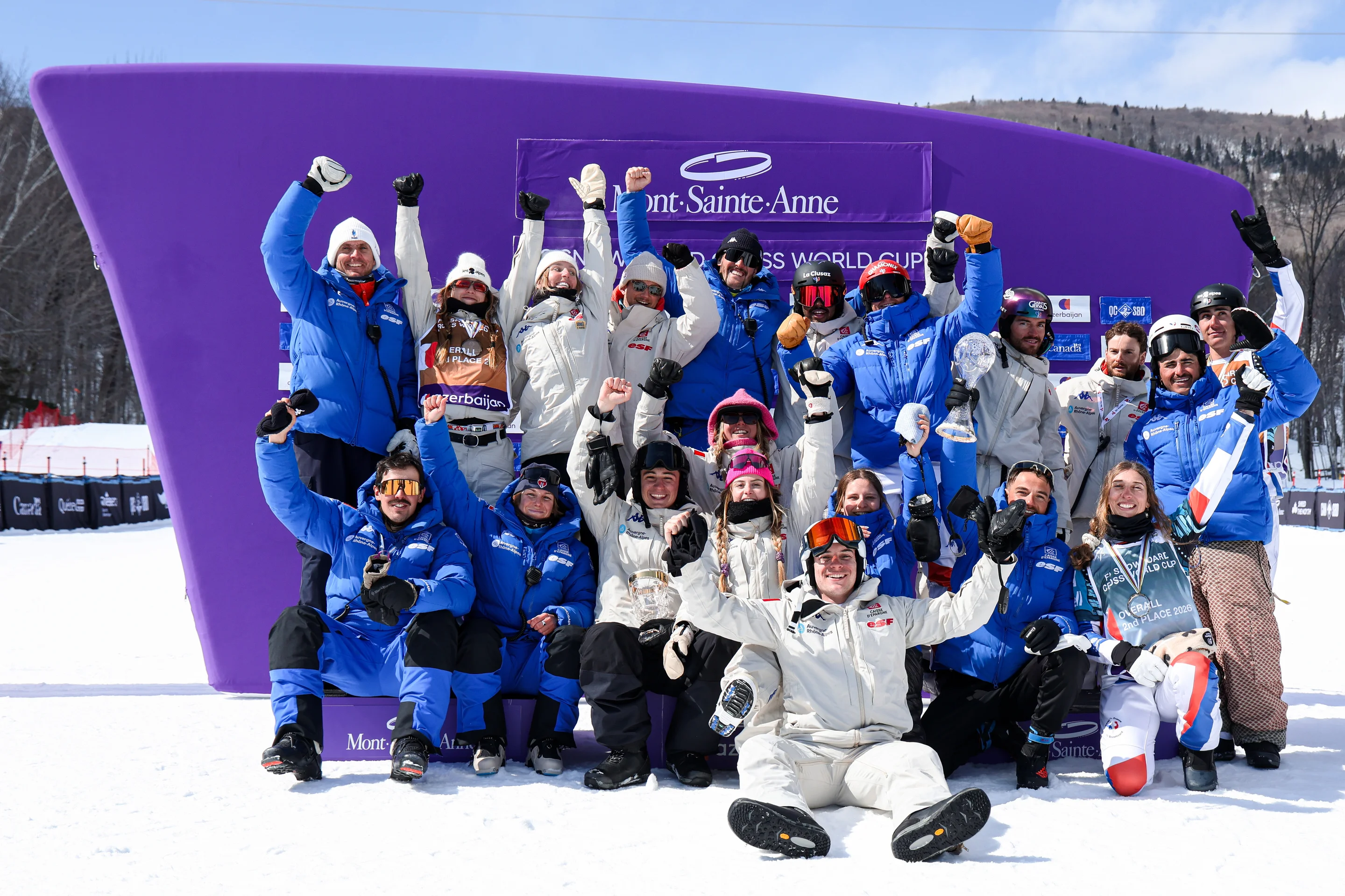 Team France celebrate their success