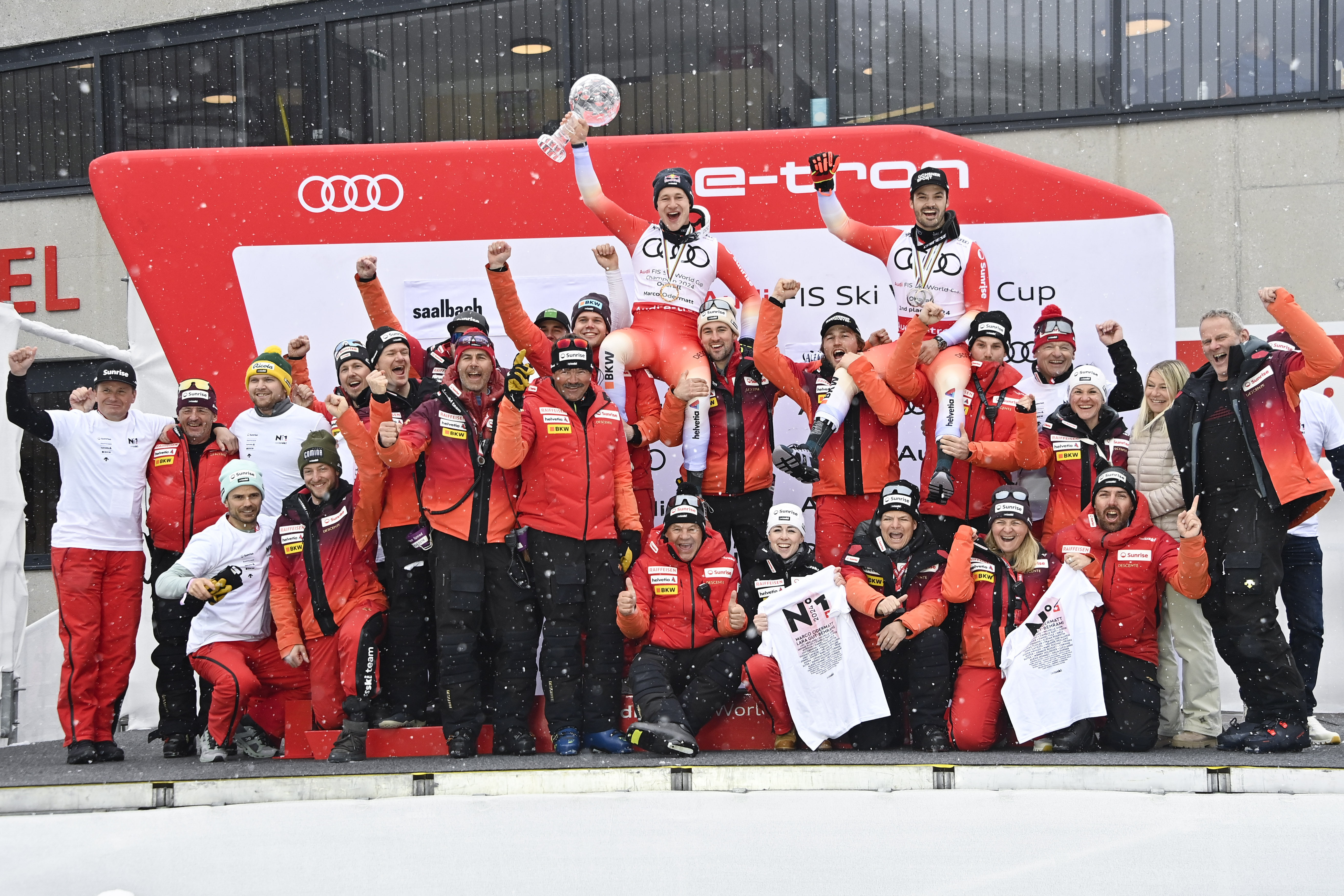 Auswahl der Skiteams rund um die Uhr in der Schweiz, Norwegen und Kroatien mit Personalwechseln
