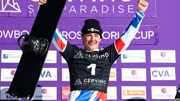 French joy in Cervinia as Jonas Chollet claims debut Snowboard Cross World Cup win