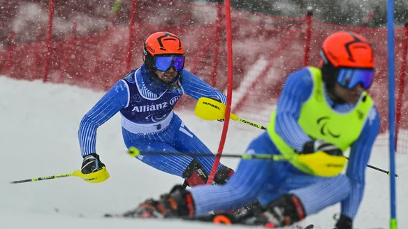 Bertagnolli, Bugaev and Kampschreur take Slalom spoils in Paralympic finale