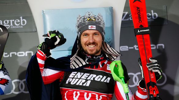 Marcel Hirscher claims 5th win in Zagreb