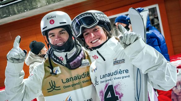 Canadians Maia Schwinghammer and Mikael Kingsbury deliver Moguls magic in Val St. Come