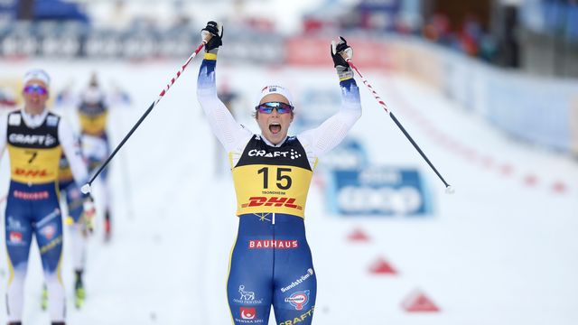 Johanna Hagstroem (SWE) wins in Trondheim after an eventful Sprint Classic @ FIS/ActionPress/Marius Gulliksrud