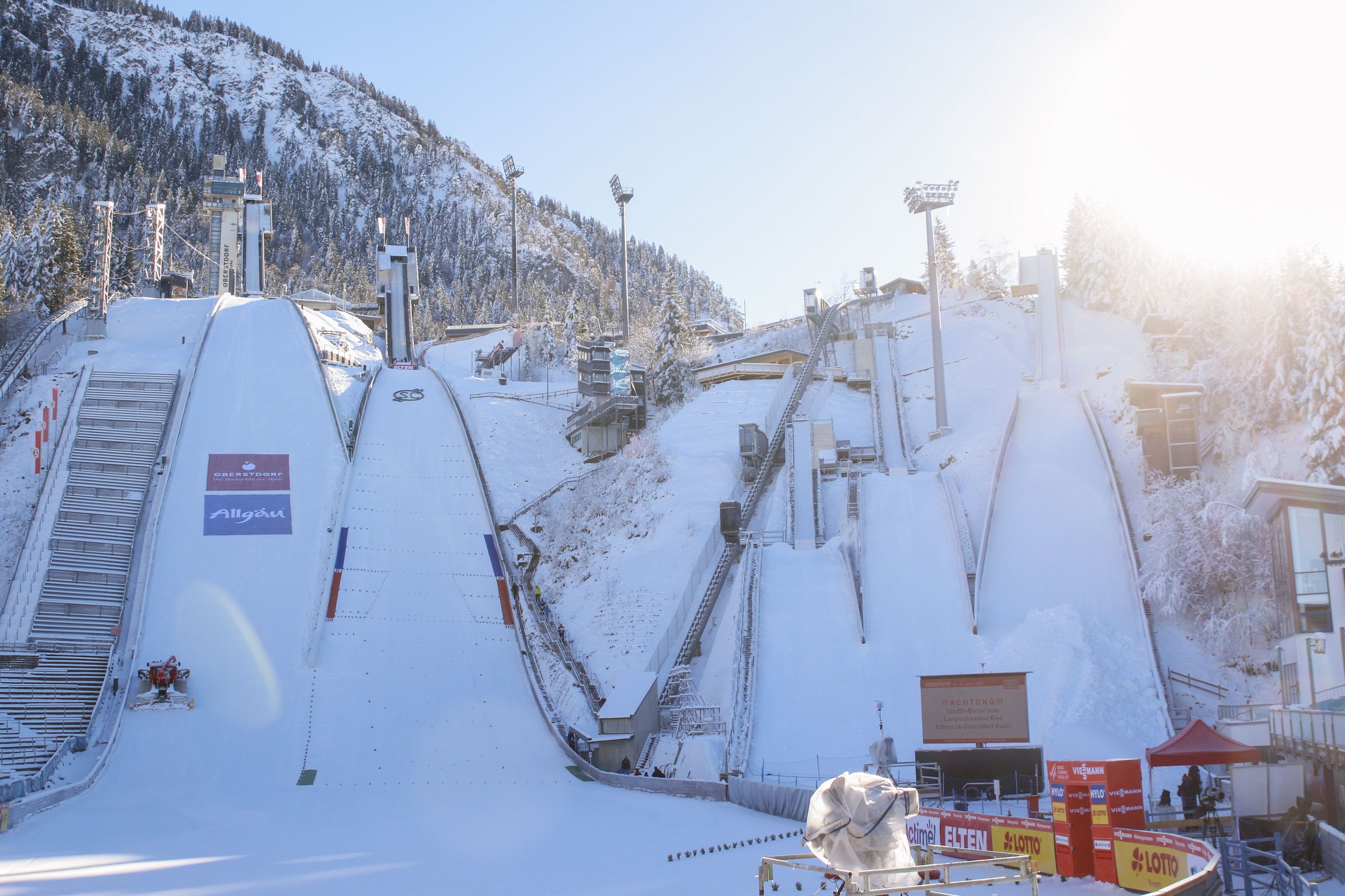 Image 27: Oberstdorf Orlen Arena. HS 137 is left