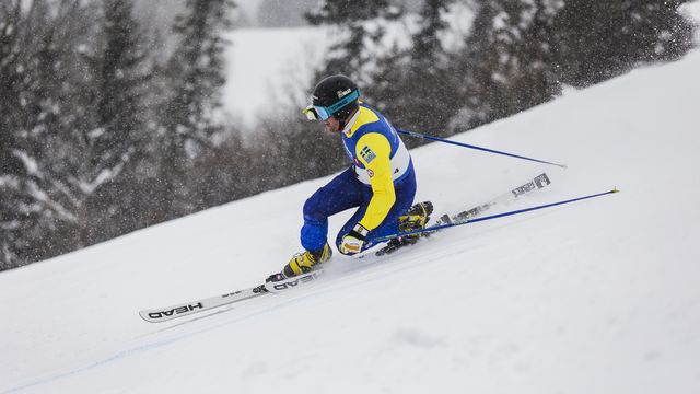 Swedish athlete in Pra Loup