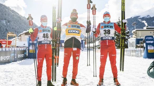 Triple Russian podium concludes Davos Nordic