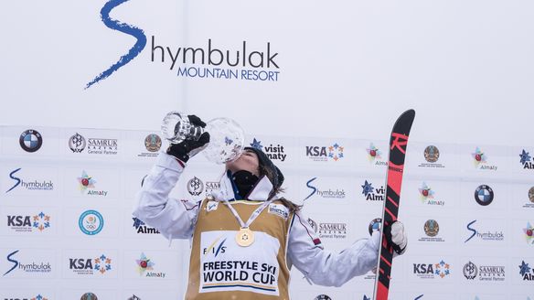 Moguls World Cup awards in Shymbulak