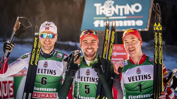 Johannes Rydzek puts Germany on the winner's list in Fiemme