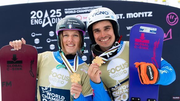Italian one-two in mixed team event as Caffont and Bormolini claim world gold