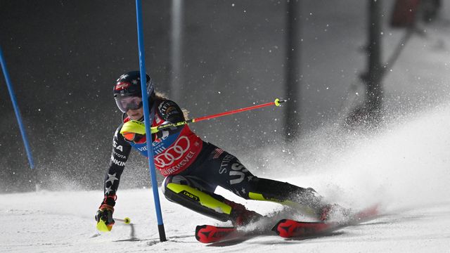 Mikaela Shiffrin won by more than a second for the fourth time this season (FIS/Action Press/Ruedi Flück)
