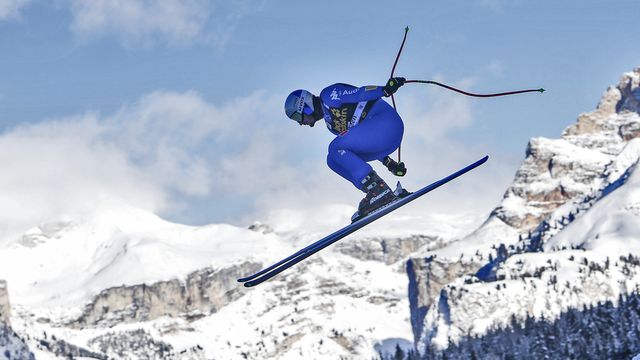 VAL GARDENA, ITALY - DECEMBER 13: Dominik Paris of Italy in action during the Audi FIS Alpine Ski World Cup Men's Downhill Training on December 13, 2017 in Val Gardena, Italy. (Photo by Alexis Boichard/Agence Zoom)