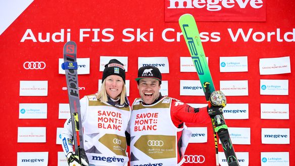Naeslund and Drury claim Ski Cross Crystal Globes 2019/20