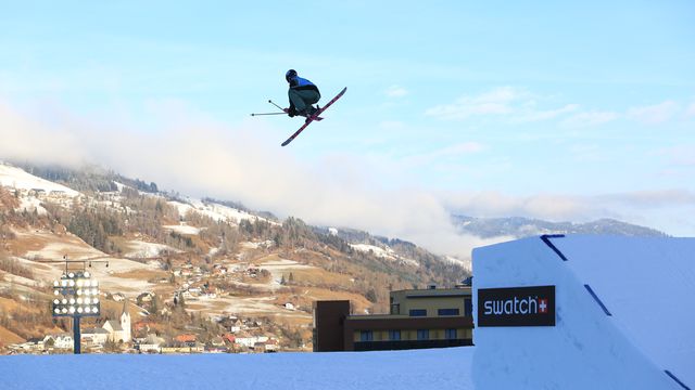 Training action at the 20924/25 FIS Freeski Big Air World Cup Kreischberg (AUT). Photo @fisparkandpipe