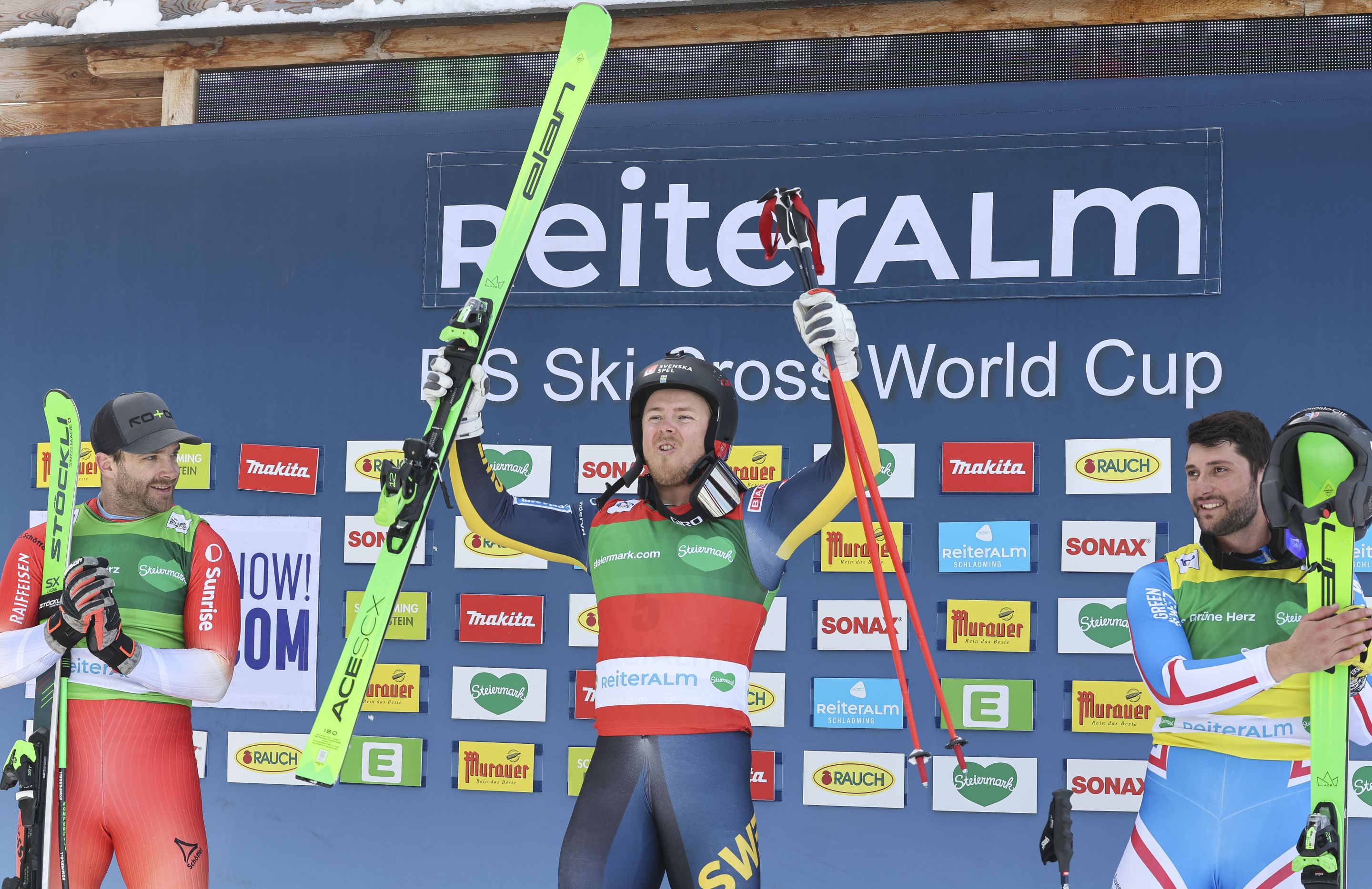 Erik Mobaerg won the first race in Reiteralm