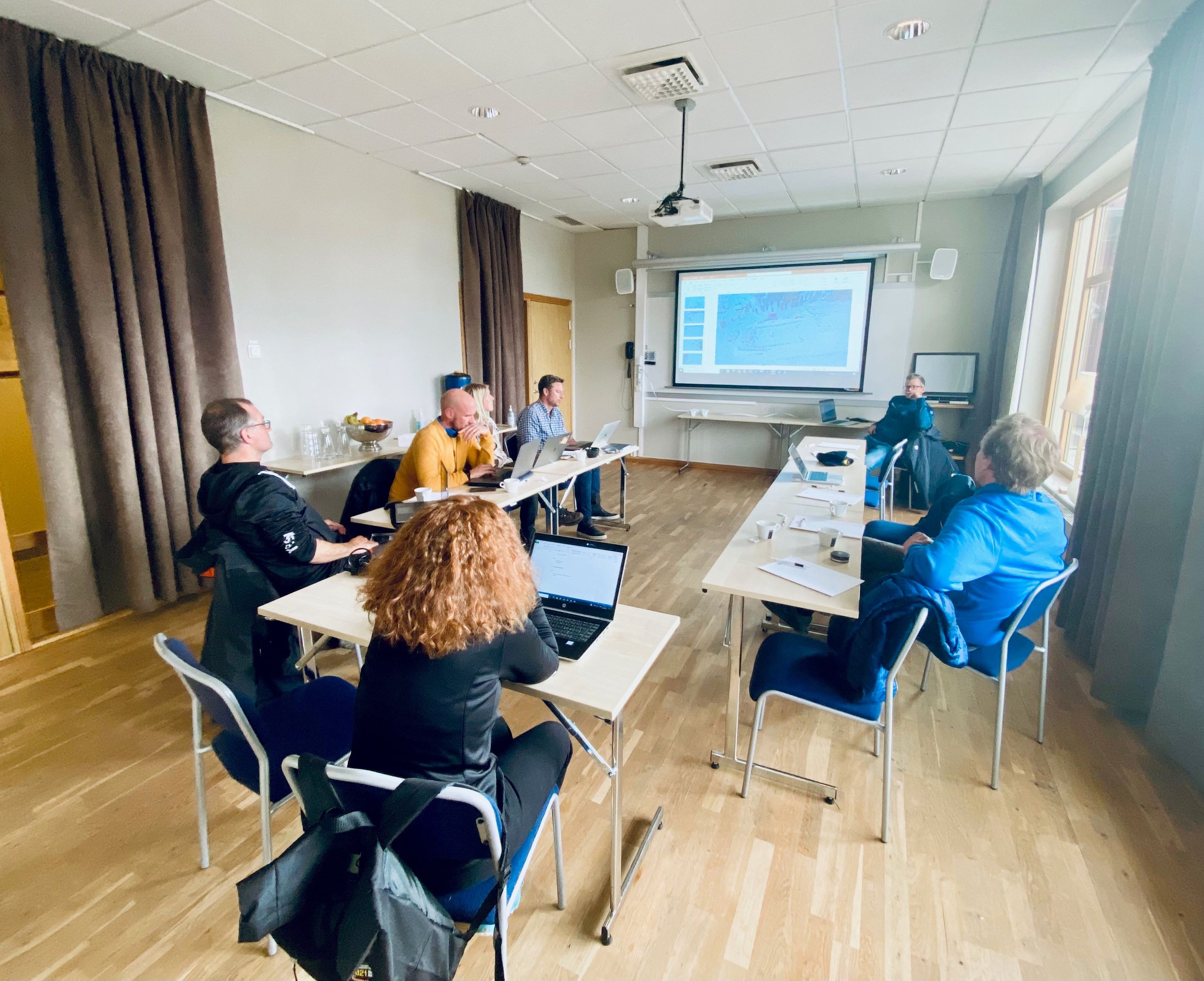 TV production team meeting in Idre Fjall (SWE)