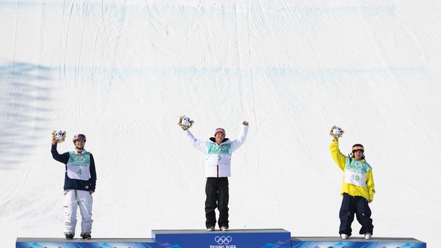Colby Stevenson (USA), Birk Ruud (NOR), Henrik Harlaut (SWE) © Mike Dawson / US Ski & Snowboard Team