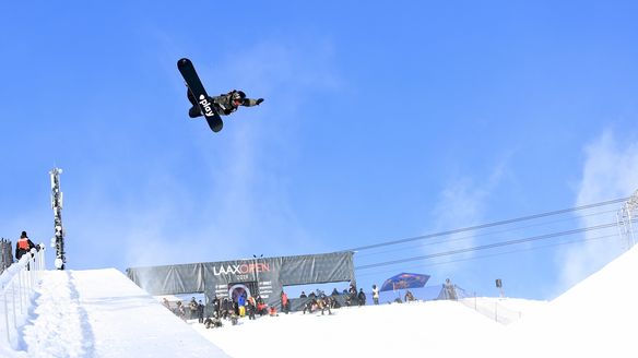 Laax Open set for slopestyle and halfpipe World Cups