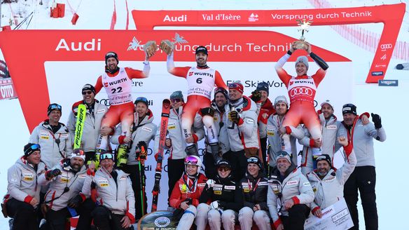 'Simply perfect': Meillard leads Swiss clean sweep in Val d'Isère