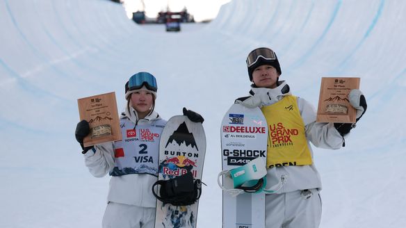 Japan returns to top of Halfpipe podium at Aspen World Cup 