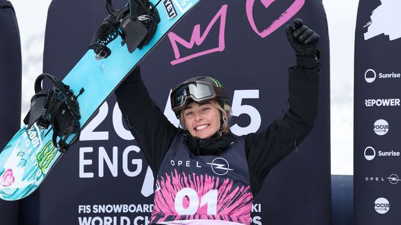 Sadowski-Synnott wins third slopestyle World Championships title as Brearley takes top spot