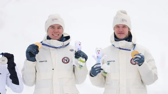 Oftebro snatches Olympic hat-trick in exciting Nordic Combined finale