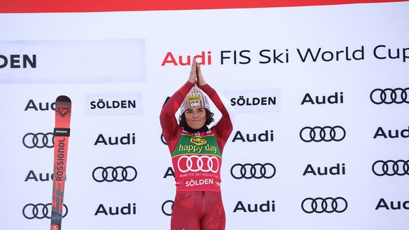 Scheib soars to debut win and sends Sölden crowd crazy