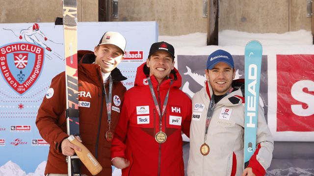 From left to right: Arthur Bauchet (FRA), Alexis Guimond (CAN), Robin Cuche (SUI)
