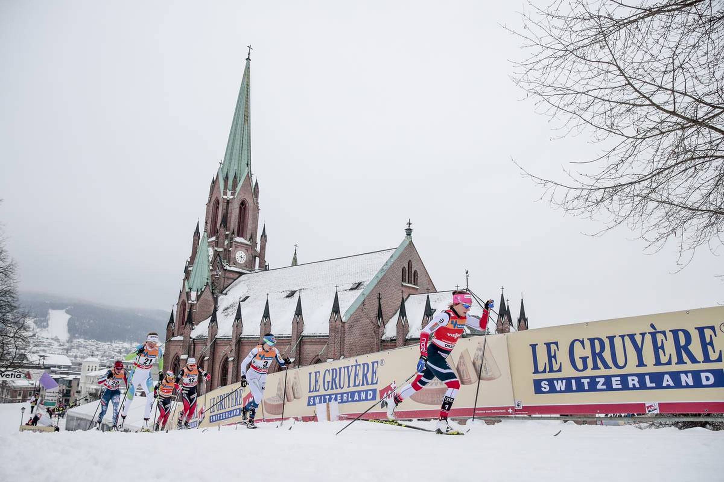 07.03.2018, Drammen, Norway (NOR):
Anamarija Lampic (SLO), Ingvild Flugstad Oestberg (NOR), Krista Parmakoski (FIN), Maiken Caspersen Falla (NOR), (l-r)  - FIS world cup cross-country, individual sprint, Drammen (NOR). www.nordicfocus.com. © Modica/NordicFocus. Every downloaded picture is fee-liable.