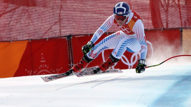 PYEONGCHANG-GUN, SOUTH KOREA - FEBRUARY 21: Breezy Johnson of USA in action during the Alpine Skiing Women's Downhill at Jeongseon Alpine Centre on February 21, 2018 in Pyeongchang-gun, South Korea. (Photo by Christophe Pallot/Agence Zoom)