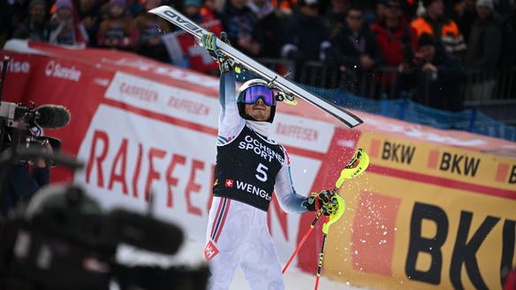 McGrath defends Wengen Slalom crown as Kristoffersen claims 100th podium