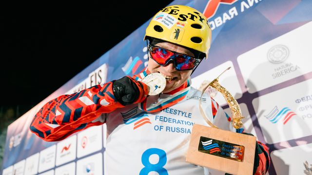 Pavel Krotov (RUS) after taking his first World Cup victory in 8 years © Alexey Shabanov