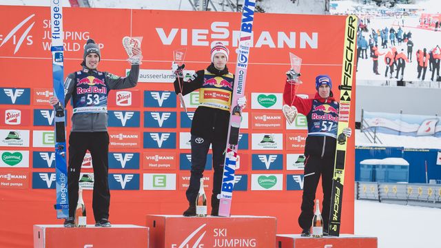 Timi Zajc (SLO), Halvor Egner Granerud (NOR), Stefan Kraft (AUT)