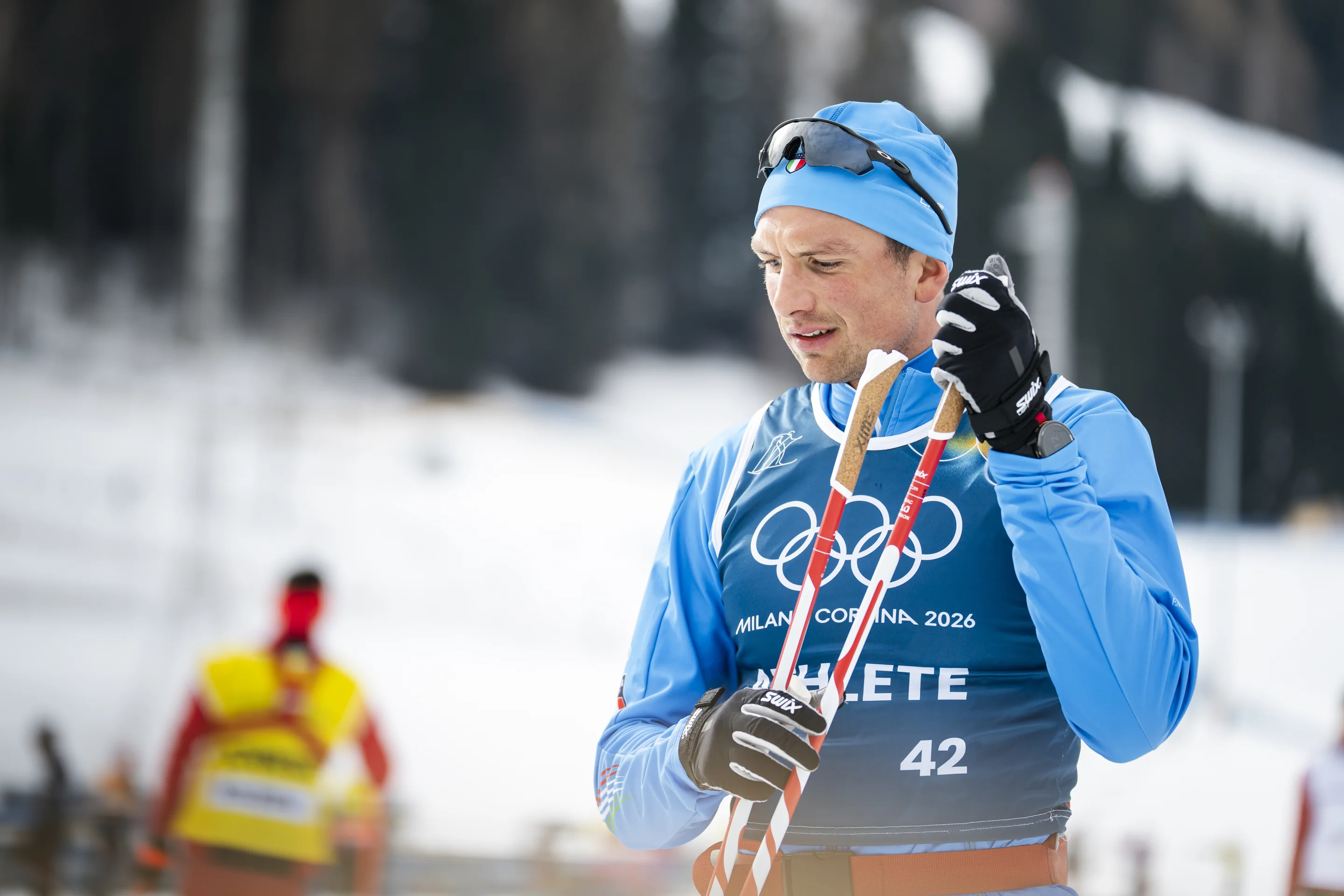 Mocellini during training at Val di Fiemme