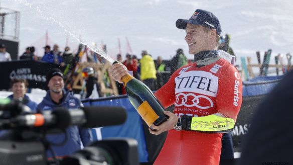 'He's on a different planet': Odermatt holds on for 12th straight giant slalom win