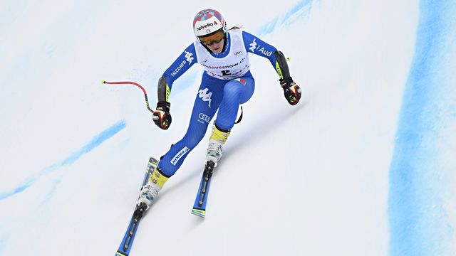 LENZERHEIDE, SWITZERLAND - JANUARY 26: Marta Bassino of Italy in action during the Audi FIS Alpine Ski World Cup Women's Combined on January 26, 2018 in Lenzerheide, Switzerland. (Photo by Alain Grosclaude/Agence Zoom)